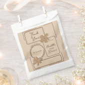 Minimalist Style Flower Notes Baby Shower Geschenktütchen (Ausgeschnitten)