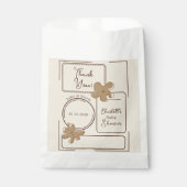 Minimalist Style Flower Notes Baby Shower Geschenktütchen (Vorderseite)