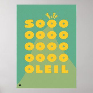 Minimalist Sun Quote Art Print 'Soleil' Poster