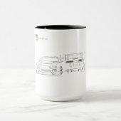 Minimalist Supra Tasse | Kolben und Gewinde (Zentrum)