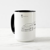 Minimalist Supra Tasse | Kolben und Gewinde (Vorderseite Links)