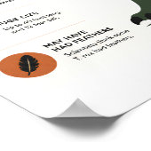 Minimalist T. Rex Bildung Kinderzimmer  Poster (Ecke)