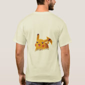 Minimalist T-Shirt Sonnenuntergangsbaum (Rückseite)