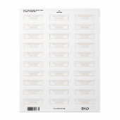 Minimalist Tan Two Border Return Address (Vorne)