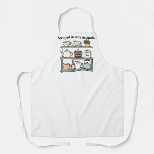 Minimalist Tea Station Art Print Schürze (Vorderseite)