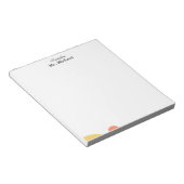 Minimalist Teacher Notepad Notizblock (angewinkelt)