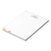 Minimalist Teacher Notepad Notizblock (Rotiert)