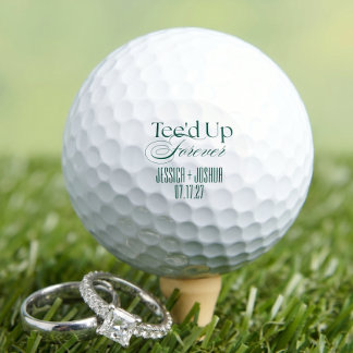 Minimalist Tee'd Up Forever Benutzerdefiniertes Ho Golfball