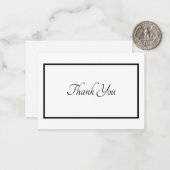 Minimalist Thank You Card Mitteilungskarte (Vorderseite/Rückseite Beispiel)