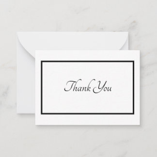 Minimalist Thank You Card Mitteilungskarte