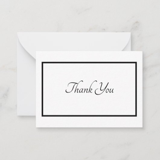Minimalist Thank You Card Mitteilungskarte (Vorderseite)