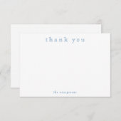 Minimalist Thank You Couples or Family Stationery Mitteilungskarte (Vorne/Hinten)