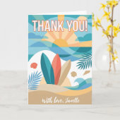 Minimalist Thank You Simple Black Modern gift Karte (Gelbe Blume)