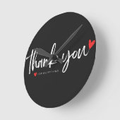 Minimalist "Thank You" Wall Clock Runde Wanduhr (Winkel)
