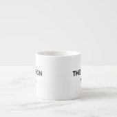 Minimalist "The Reason I Smile" Script Mug Espressotasse (Vorderseite)