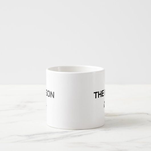 Minimalist "The Reason I Smile" Script Mug Espressotasse (Vorderseite)