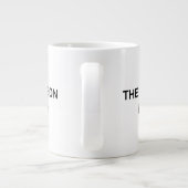 Minimalist "The Reason I Smile" Script Mug Jumbo-Tasse (Rückseite)