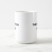 Minimalist "The Reason I Smile" Script Mug Kaffeetasse (Mittel)