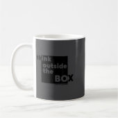 Minimalist Think Outside The Box  Kaffeetasse (Links)