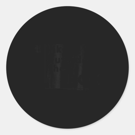 Minimalist Think Outside The Box  Runder Aufkleber (Vorderseite)