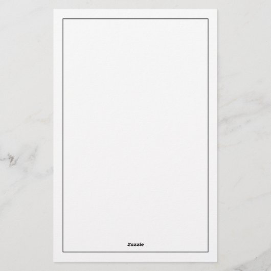 Minimalist Three Letter Monogram Briefpapier (Rückseite)