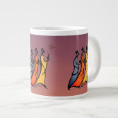 Minimalist Three Wise Men Jumbo-Tasse (Vorderseite Rechts)