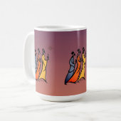 Minimalist Three Wise Men Kaffeetasse (Vorderseite Links)