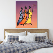 Minimalist Three Wise Men Leinwanddruck (Insitu (Schlafzimmer))