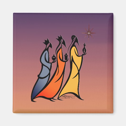 Minimalist Three Wise Men Magnet (Vorne)