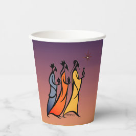 Minimalist Three Wise Men Pappbecher