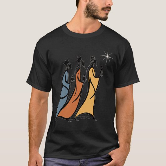 Minimalist Three Wise Men T-Shirt (Vorderseite)