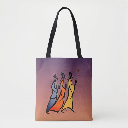 Minimalist Three Wise Men Tasche (Vorderseite)