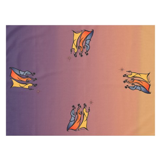 Minimalist Three Wise Men Tischdecke (Vorderseite (Horizontal))