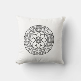 Minimalist Tibetan Pillow | Zen Boho Home Décor Kissen
