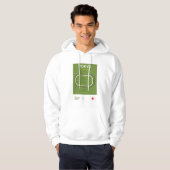 Minimalist Tokyo Horse Racing Course Print Hoodie (Vorne ganz)