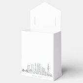 Minimalist Tokyo Skyline Illustration Geschenkschachtel (Geöffnet)