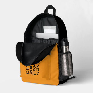 Minimalist Trail Hiking yellow Backpack Bedruckter Rucksack