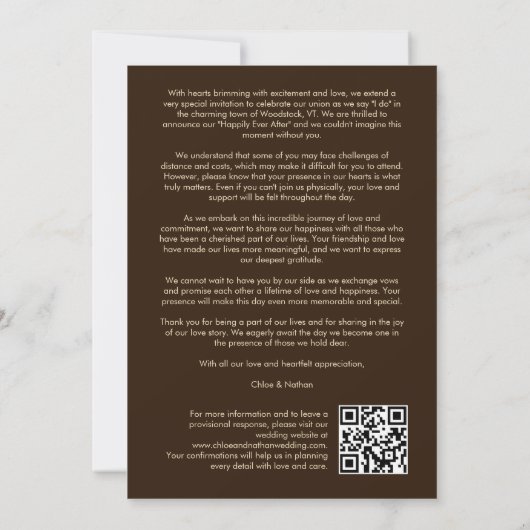 Minimalist Transparency Vellum Effect Photo Card  Save The Date (Rückseite)