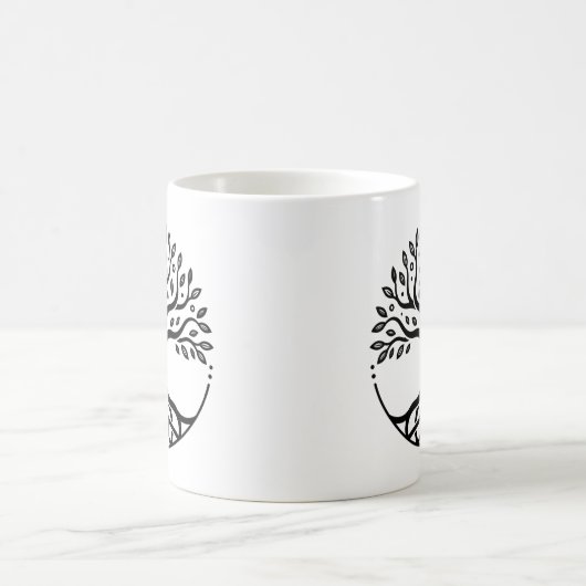 Minimalist Tree of Life Kaffeetasse (Mittel)
