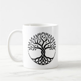 Minimalist Tree of Life Kaffeetasse