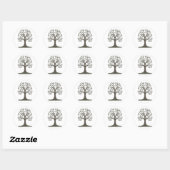 🌳 Minimalist Tree of Life Sticker - Modern Nature (Blatt)