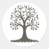 🌳 Minimalist Tree of Life Sticker - Modern Nature (Vorderseite)