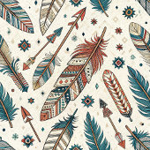 Minimalist Tribal Napkins Personalized Ethnic Art Serviette