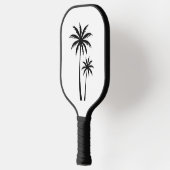 Minimalist Tropical Palm Trees Silhouette Art Tee Pickleball Schläger (Links)