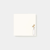 Minimalist Tulip Vase Post-it Klebezettel (Vorderseite)