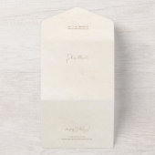 Minimalist Typography Gold Arch Holiday Photo All In One Einladung (Außenbereich)