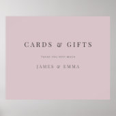 Minimalist Typography Sign Dusky Rose Poster (Vorne)