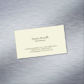 Minimalist Unique Classical Simple  Magnetische Visitenkarte (Beispiel)