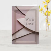 Minimalist Valentine Greeting Card Karte (Gelbe Blume)