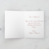 Minimalist Valentine’s Day Card | Personalized Karte (Innenseite)